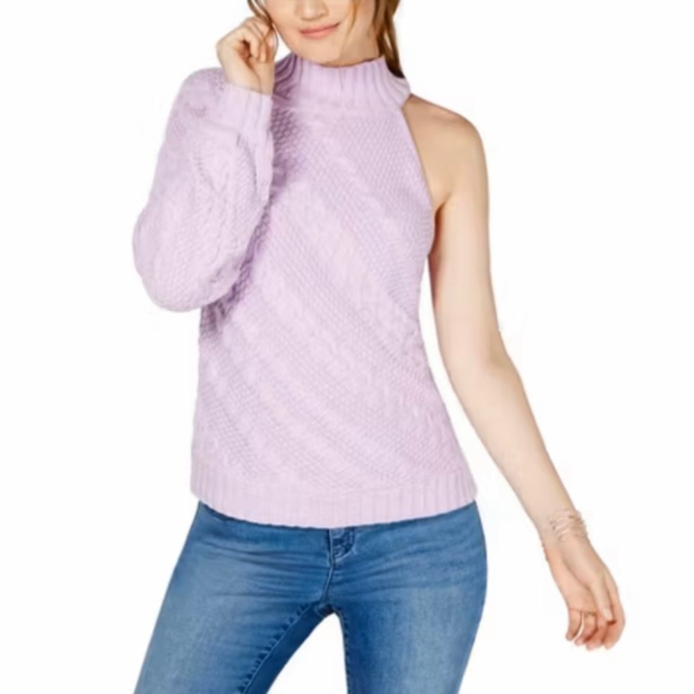 I.N.C. International Concepts One Sleeve Pullover Cable Sweater Size XL